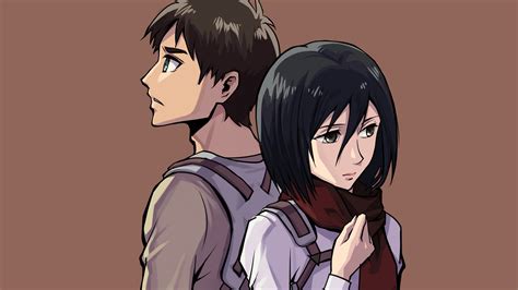 attack on titan eren and mikasa